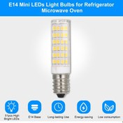 Resim Geeroyoo E14 Mini Led Ampul: Mikrodalga, Buzdolabı Ve Davlumbaz İçin 7w 3000k Sıcak Işık, Kolay Kurulum, 51 Led. Ilık Beyaz 