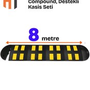 Resim Hayat Trafik Kauçuk Yol Kasisi, Destekli Kasis Seti 8 Metre uyumlu 