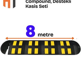 Resim Hayat Trafik Kauçuk Yol Kasisi, Destekli Kasis Seti 8 Metre uyumlu 