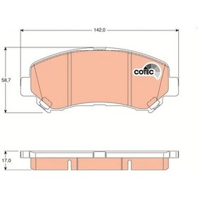 Resim Nissan X-trail T31 On Fren Balatasi 2.0 Dci 2008-2013 Trw Gdb3467 