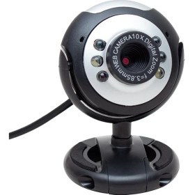 Resim Powermaster 1.3 Mp 10X Zoom 6 Ledli Mikrofonlu USB Webcam Kamera 
