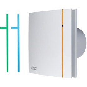 Resim Soler&Palau S&P Silent 100 CHZ Silver Design 100mm Sessiz Dekoratif Banyo Fanı - Şık Gümüş Panel 