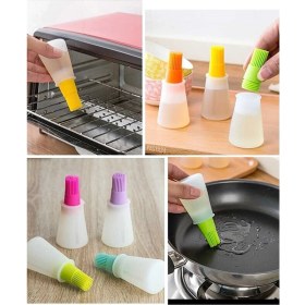 Resim Tekno İstanbul Hazneli Silikon Yağ Sos ve Yumurta Fırçası 