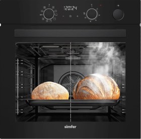 Resim Simfer 8244 11 Fonksiyon Steam Master Ankastre Fırın Siyah Cam Dijital 