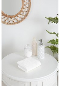 Resim Sadem Organik Stripe Mutfak Ve Kurulama Havlusu 30x50 Cm Beyaz 