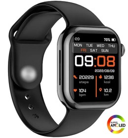 Resim SONREİR Watch 8 45mm Spor 2 Kordonlu Siyah-Beyaz Amoled Ekran Akıllı Saat İphone Huawei Xiaomi Uyumlu 7-9 