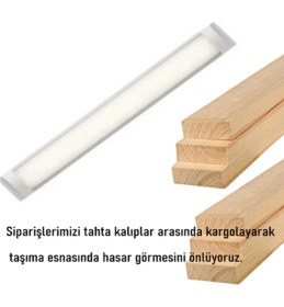 Resim 40W 120 cm Yatay LED Bant Armatür-Trafolu Beyaz Işık 1,2,4,8,10,20,40,50,100 Adet 
