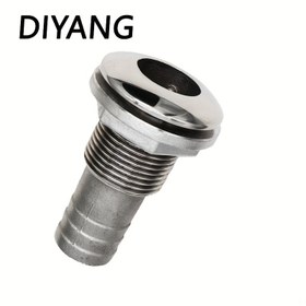 Resim 3/4 İnç Ağır Hizmet Tipi Paslanmaz Çelik Deniz Sınıfı Tam Dişli Drenaj Bağlantısı - Korozyona Dayanıklı Tekne/Yat Güverte Çıkışı, Tuzlu Suya Dayanıklı Havalandırma ve Drenaj Bağlantısı (Deniz Sistemleri İçin Uygun, Kolay Kurulum) 