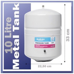 Resim Tüm Su Arıtma Cihazlarına Uyumlu 2,8 Galon (10 Lt) Metal Tank (554502599) 