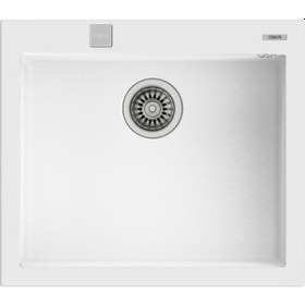 Resim Teka Forsquare 50.40 Tg Tezgah Üstü Beyaz Granit Eviye 