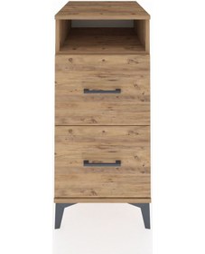 Resim Kronos Komodin Tek Raflı 2 Çekmeceli 44x59x96 Çam-çam Çam 