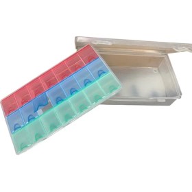 Resim Çok Bölmeli Şık Saklama Kutusu, 21X12CM, Düzenli ve Kullanışlı Depolama Çözümü 