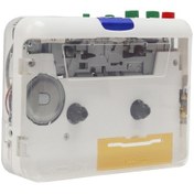 Resim Moveevo Transparan Kasa Renkli Tuşlu Portable Kaset Çalar - Mp3/wav Dönüştürücü, Stereo Ses, Type-c Arayüzü Pil Ve Kaset Hariç 10.1" 