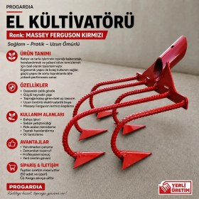 Resim Demirbaş Progardia 5 Li Çapa (El Kültivatör) 