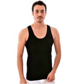 Resim Pemilo 3 Adet Elit 1304 Erkek Spor Elasthan Atlet Siyah 