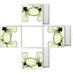 Resim Gök Panel 60X60 LED Panel Aydınlatma Desenli 3x3 5 Li Grup Özel Seri 46511472SA 
