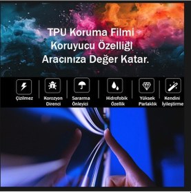 Resim Toyota Corolla Uyumlu Vites Etrafı Ve Kolçak Altı 5d Karbon Görünümlü Tpu Koruma 2019-2026 