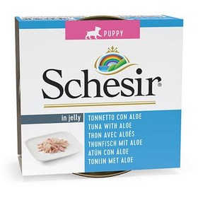 Resim Schesir C688 Puppy Jelly Ton Balıklı Aloe Veralı Yavru Köpek Konservesi 150 Gr 