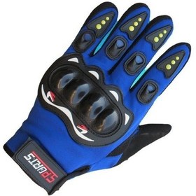 Resim Rpq Motosiklet Eldivenleri - Nefes Alabilen Kaymaz Avuç İçi Baskılı, Tpu Darbeye Dayanıklı, Dokunmatik Ekran Uyumlu Mavi 