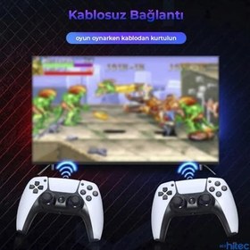 Resim ScHitec 4K Android TV Stick ve Retro Game Konsol 10000 Oyunlu 64GB Beyaz 