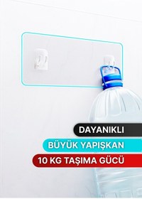 Resim Bino Büyük Yapışkanlı Çok Amaçlı Dayanıklı Banyo Düzenleyici 2'li Çok Renkli 