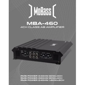 Resim Mobass MBA-460 Anfi 4X60RMS Oto Anfi 