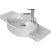 Resim Turkuaz Seramik Turkuaz Cerastyle (Harmony) Mobilya Uyumlu Etajerli Lavabo 80 cm 