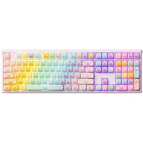 Resim Akko Monsgeek MG108B Colorful Cats RGB Kablosuz Mekanik Oyuncu Klavye 