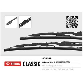 Resim Sılbak Ss40tp - Silecek Süpürgesi 550/500mm Mgn-xsara-p306-brava 