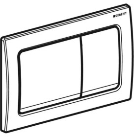 Resim Geberit ALPHA30 Kumanda Paneli, 2 Kademeli Deşarj Için, Parlak Krom - 115.055.21.1 