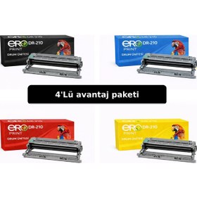 Resim Dr-210 / Brother Mfc-9320cw İçin 4 Renk Uyumlu Drum Set 