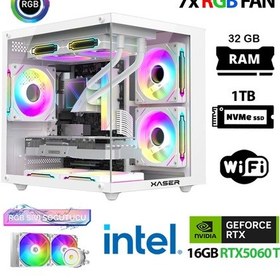 Resim Xaser ECO-X170 i7-12700KF 32 GB 1 TB M.2 NVMe SSD 16 GB RTX5060Ti Free Dos Masaüstü Oyuncu Bilgisayarı 