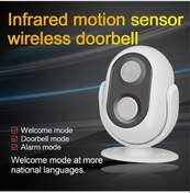 Resim Geeksen Kablosuz Kapı Zili - 10 Melodi, Hareket Sensörlü, Usb/pil İle Çalışan, Su Geçirmez 