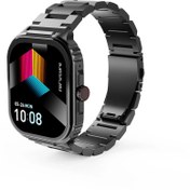 Resim HiFuture Ultra3 PRO Bluetooth 5.3 AMOLED Ekran IP68 Su Geçirmez 2.04 inç Arama Özellikli iOS & Android Uyumlu Nabız Spor Kan Oksijen Takibi 52mm Akıllı Saat Siyah 