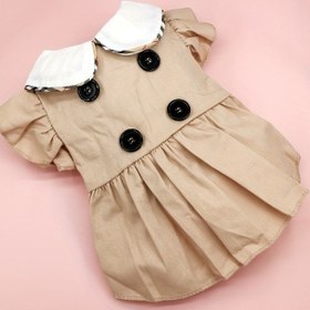 Resim Şık Çiçek Desenli Kedi Elbisesi ve Papyon - Küçükten Ekstra Küçük Irklara Uygun, Her Mevsim İçin Pet Giyim, Makinede Yıkanabilir 