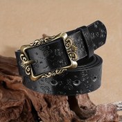 Resim 1 adet Kadınlar için Vintage Tarzı Kabartmalı Geniş Kemer - Rahat Parti Gece Ceket Aksesuarı, Dekoratif Toka, %100, Tekstil Olmayan, Tüy Olmayan, Sadece Kuru Temizleme, Akşam Giyim Kemer | Toka Süslemeli Kemer | Dayanıklı Yapı, Dres için Kemer 
