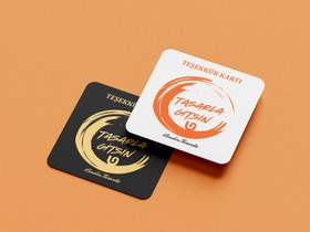 Resim Teşekkür Kartı Kendin Tasarla (350 gr.) - 100 Adet 10.5x8 / Kraft / 350 gr. Tasarım İstiyorum 