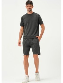 Resim Erkek 2 Iplik Şort Antrasit 