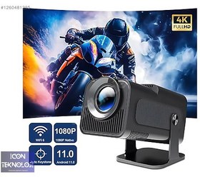Resim HY320 Mini Full HD Wi-Fi Android Taşınabilir LED Mini Projeksiyo 