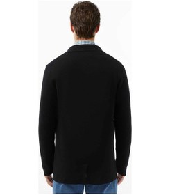 Resim Lacoste Men's Classic Fit V Neck Cardigan Erkek Classic Fit V Yaka Triko Hırka Siyah Siyah 
