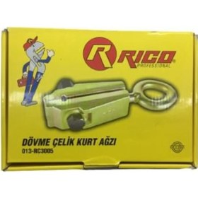 Resim Rico Kurt Ağzı Dövme Çelik Profesyonel Yüksek Randımanlı Kurt Ağzı Dar Çene 