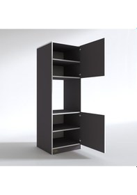 Resim Kenzlife ankastre fırın dolabı bige gri mutfak banyo kiler 