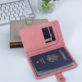 Resim Multi Fonksiyonlu Pasaport Koruyucu, Pratik Belge Tutucu, Çoklu Kart Pasaport Tutucu 