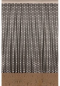 Resim Küçük Puanlı Model Krem Renk Hazır Dikilmiş İp Perde 100 270 Cm Krem 