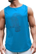 Resim BLUU Parrot Kolsuz Sporcu T-shirt Tank Top Spor Atlet 