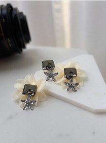 Resim Taşlı Lotus Çiçeği Charmı Sadece 1 Adet Charm Gönderilir Beyaz 