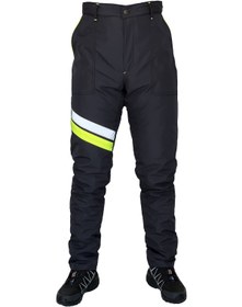 Resim Ysf WorkWear İş Market Su Rüzgar Geçirmez Elyaf Takviyeli Lacivert Soğuk Hava Motorcu Pantolonu 