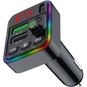 Resim C-617 Bluetooth Görüşme ve Müzik Dinleme Ekranlı RGB FM Transmitter PD Type-C 3.1A Çift USB Şarj Concord