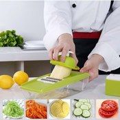 Resim colezium 5 Başlıklı Hazneli Kaymaz Rende Jülyen Kesici Patates Havuç Rendesi (CLZ) 