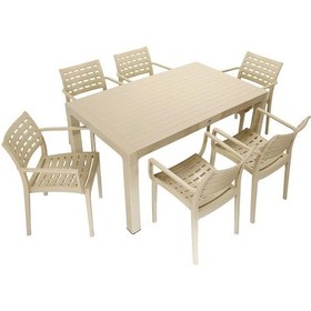 Resim Depootoptan Mandella Wood 90 x 150 CM Cafe Koltuk Masa Takımı Çölbeji 